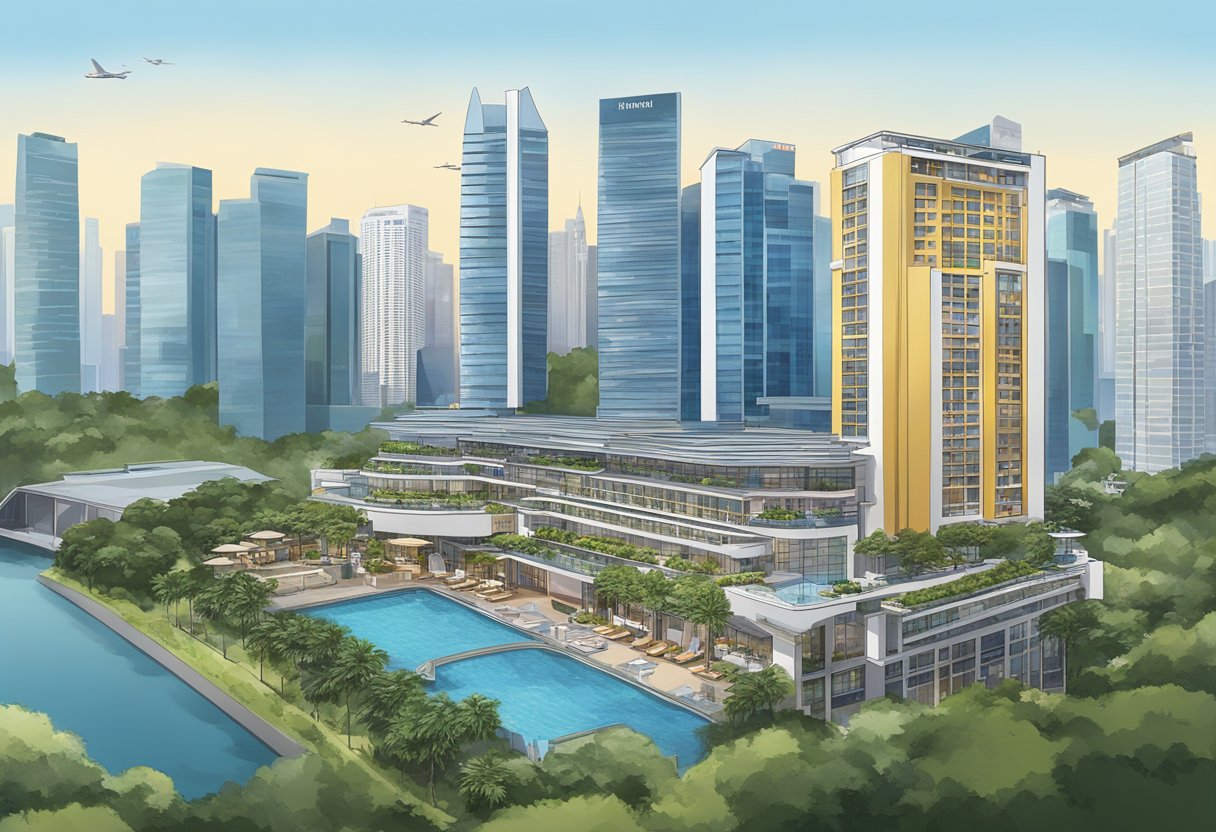 The Harbour Ville Hotel in Singapore is easily accessible with a clear view of the city skyline