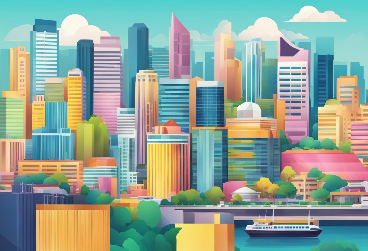 The vibrant skyline of Zohor, Singapore, with its modern architecture and bustling cityscape