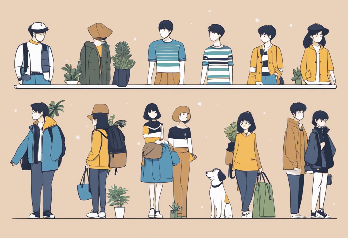 A timeline of Love Bonito's evolution, from its humble beginnings in Singapore to its current global presence, depicted through changing logos and fashion collections