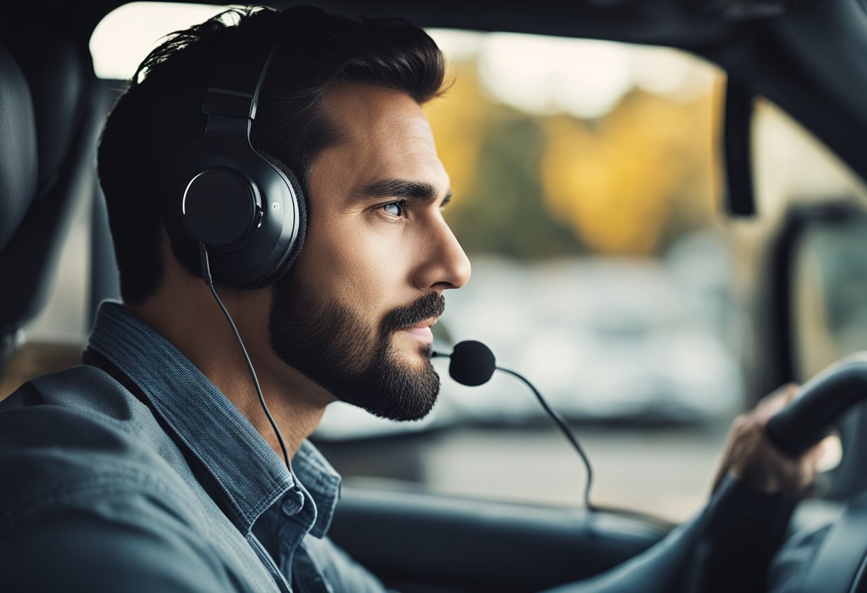 Truckers prefer headsets over earbuds for better noise cancellation and clearer communication while driving