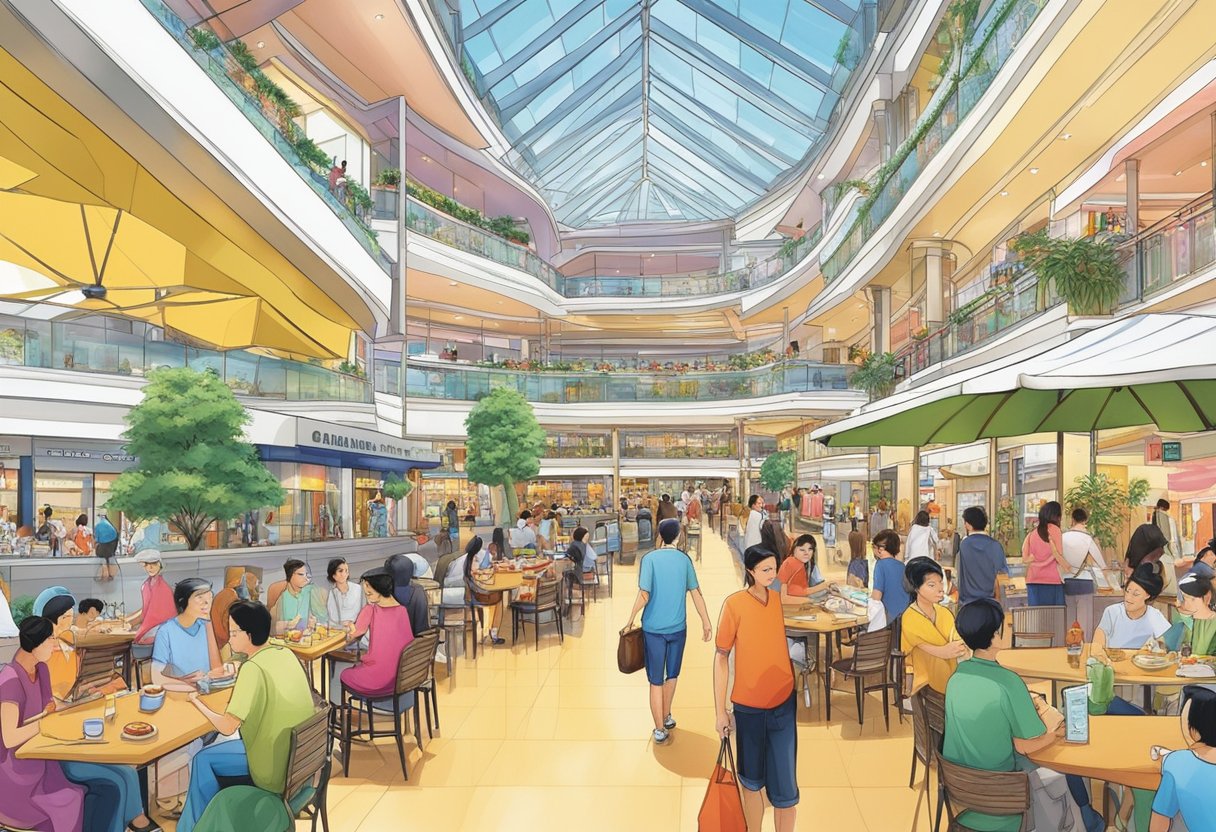 The bustling Dining and Leisure Peninsula Shopping Centre in Singapore, with its vibrant mix of restaurants, shops, and entertainment venues, is a lively hub of activity and excitement