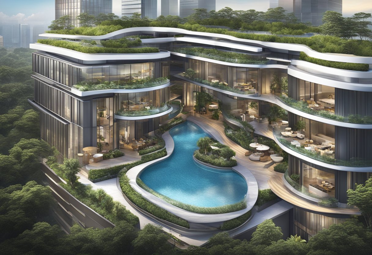 The luxurious One Farrer Hotel in Singapore, with its modern architecture and lush greenery, offers a range of accommodation options for guests to choose from