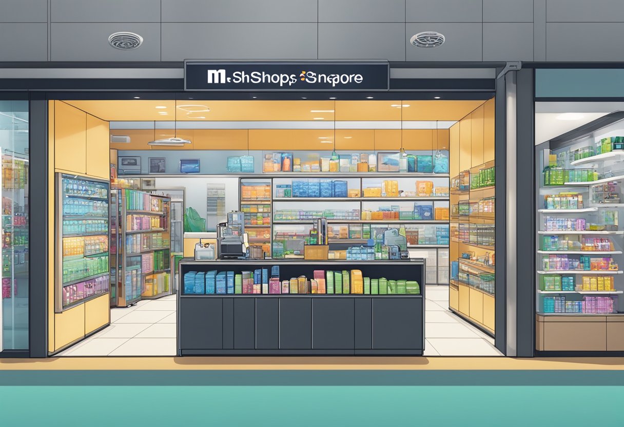 The M1 shop in Singapore showcases a variety of services and offerings, including mobile devices, accessories, and data plans