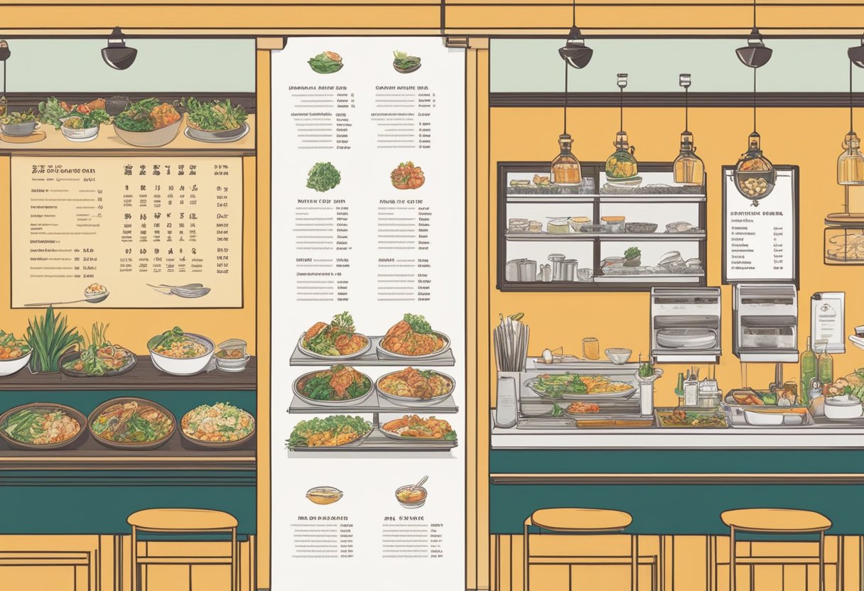 The menu highlights and specialties at Sen Ryo Singapore are displayed on a sleek, modern menu board with elegant typography and vibrant food illustrations
