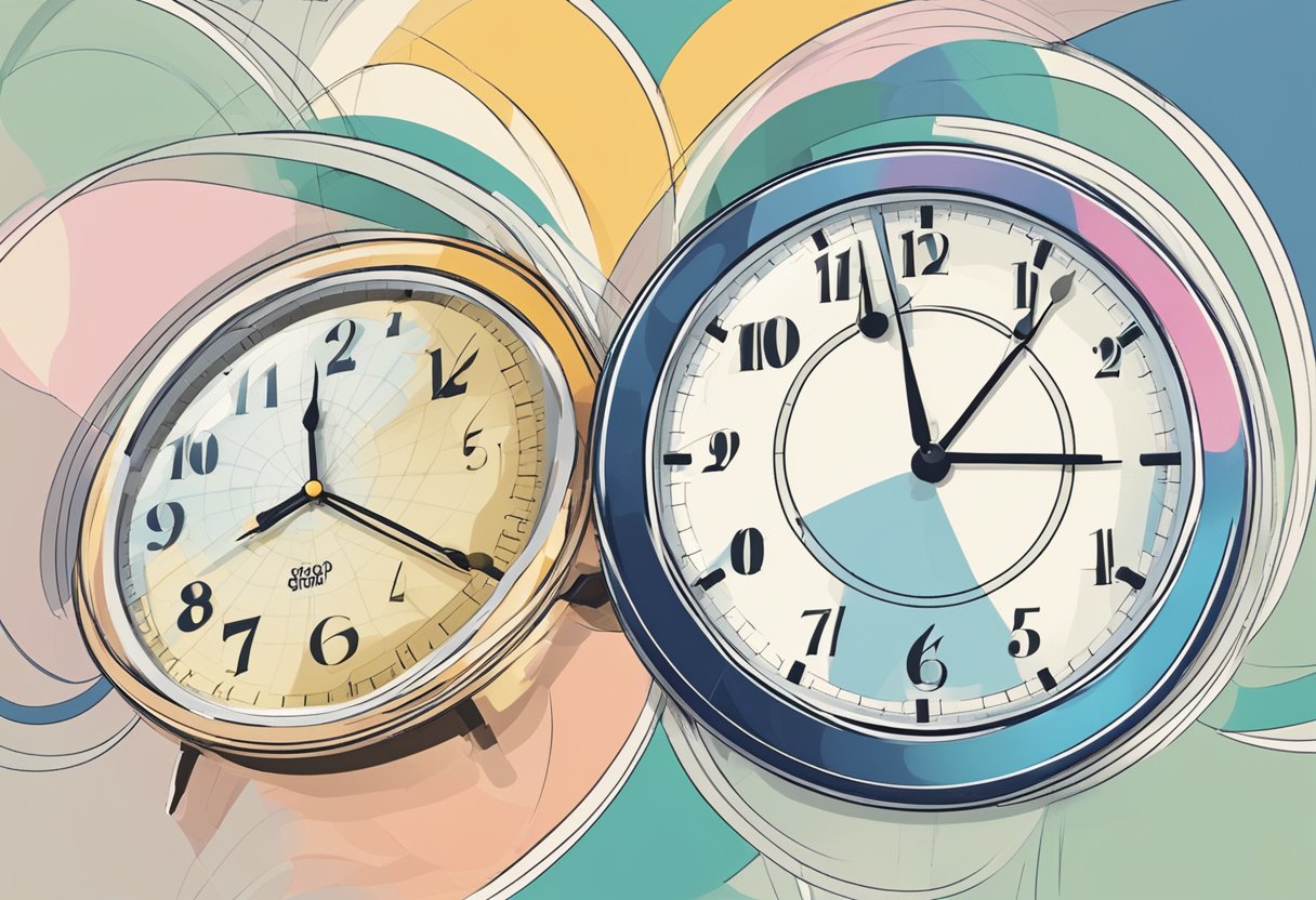A clock showing 8:00 AM in Singapore with a corresponding time of 12:00 AM in GMT, indicating a 4-hour time difference