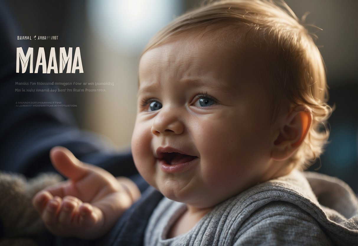 A baby's first word, "mama," is influenced by language acquisition