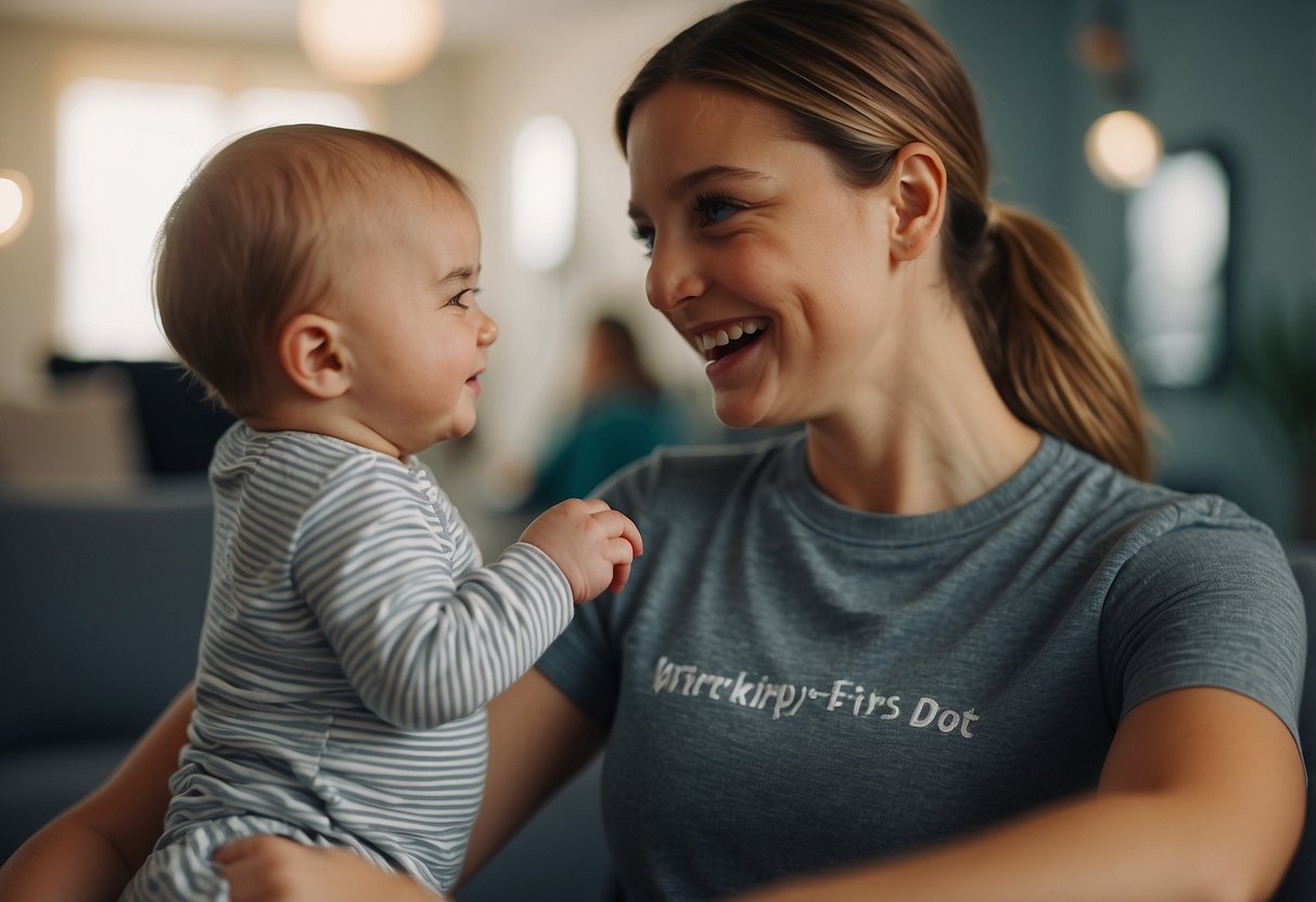 A baby's first words being monitored and addressed by a speech therapist