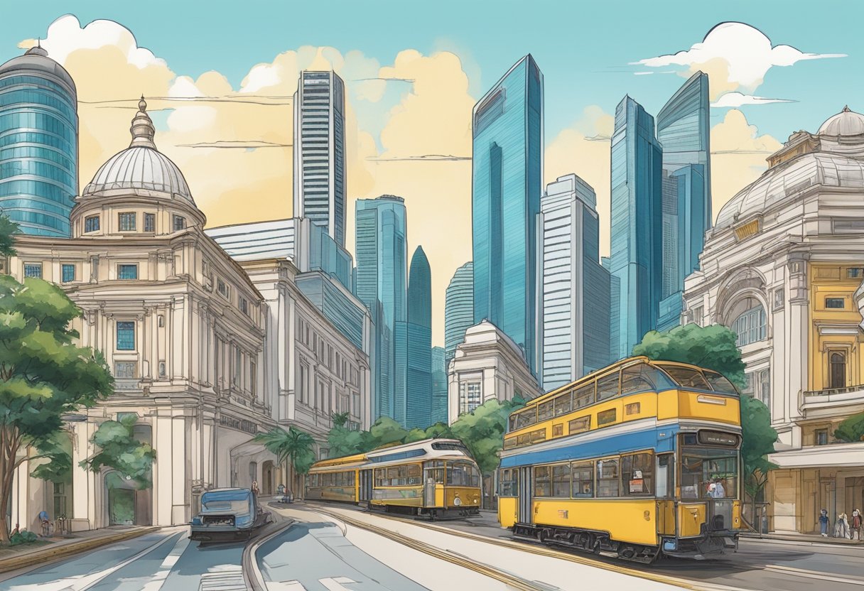 Singapore's history unfolds through ancient artifacts, colonial architecture, and modern skyscrapers
