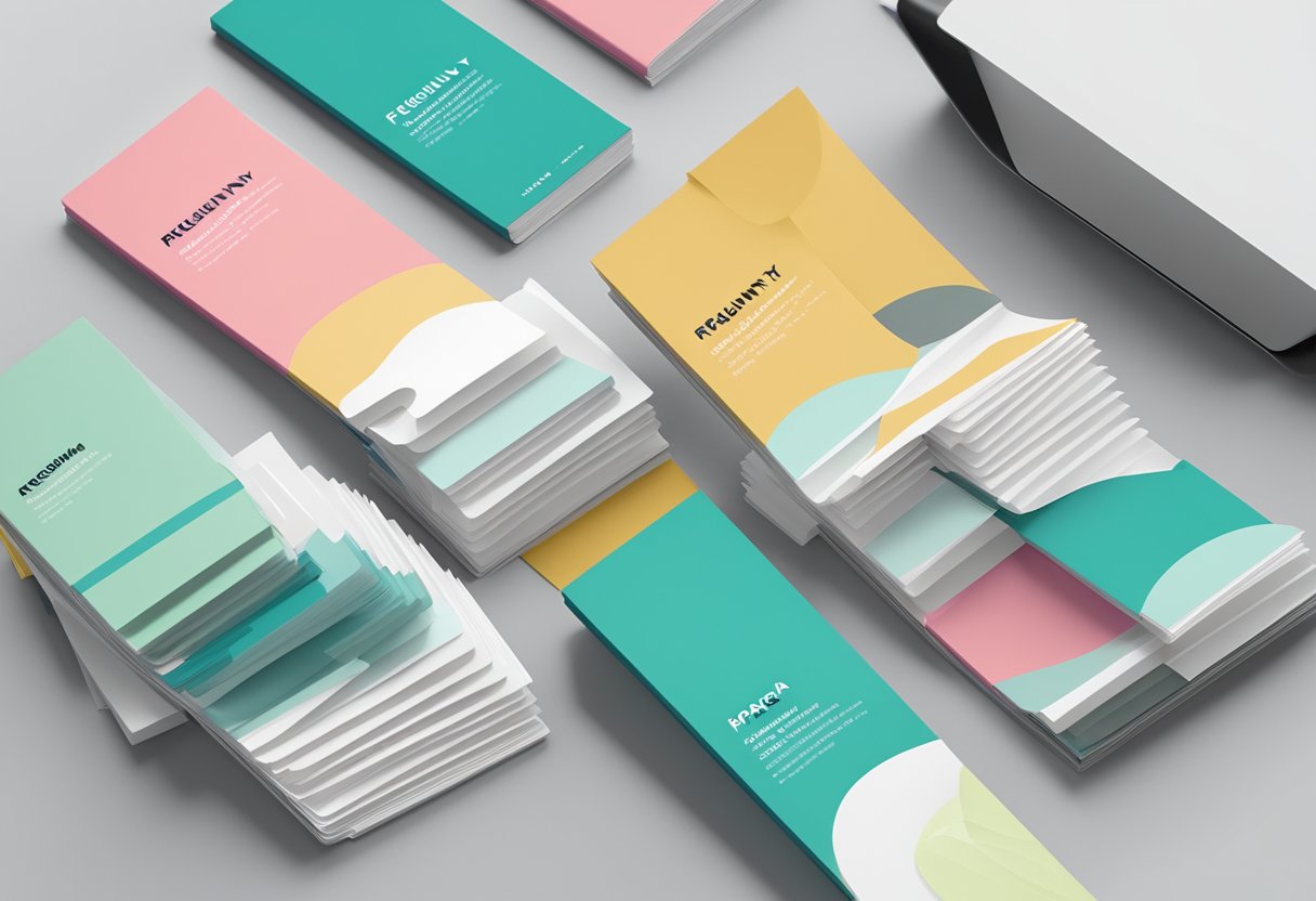 A stack of brochures and a computer screen displaying the words "Frequently Asked Questions rapha singapore."