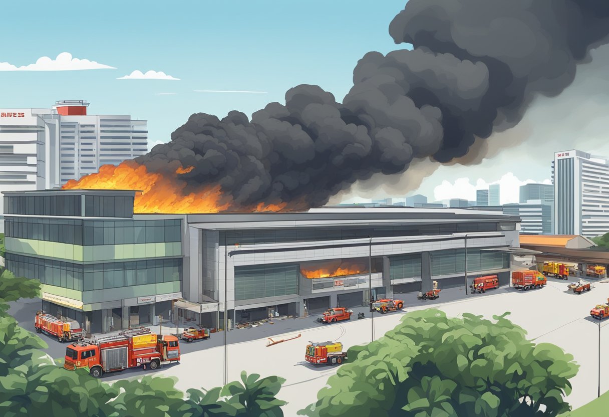 The fire in Singapore's Tuas area caused extensive damage and casualties