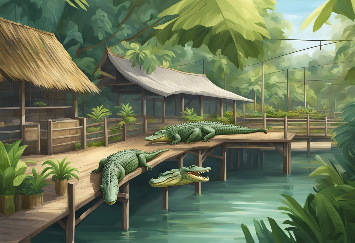 Crocodile farm in Singapore offers various products and experiences