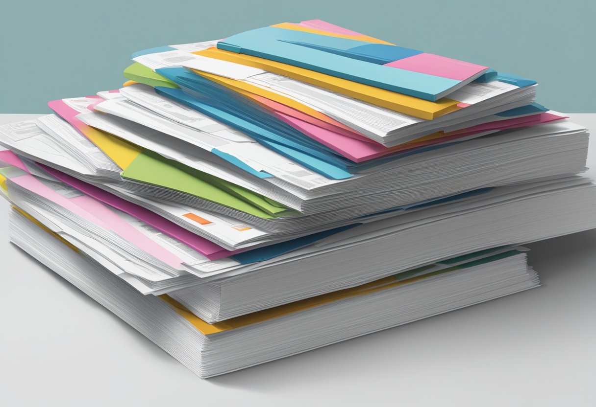 A stack of FAQ pamphlets with "Singapore Size" prominently displayed