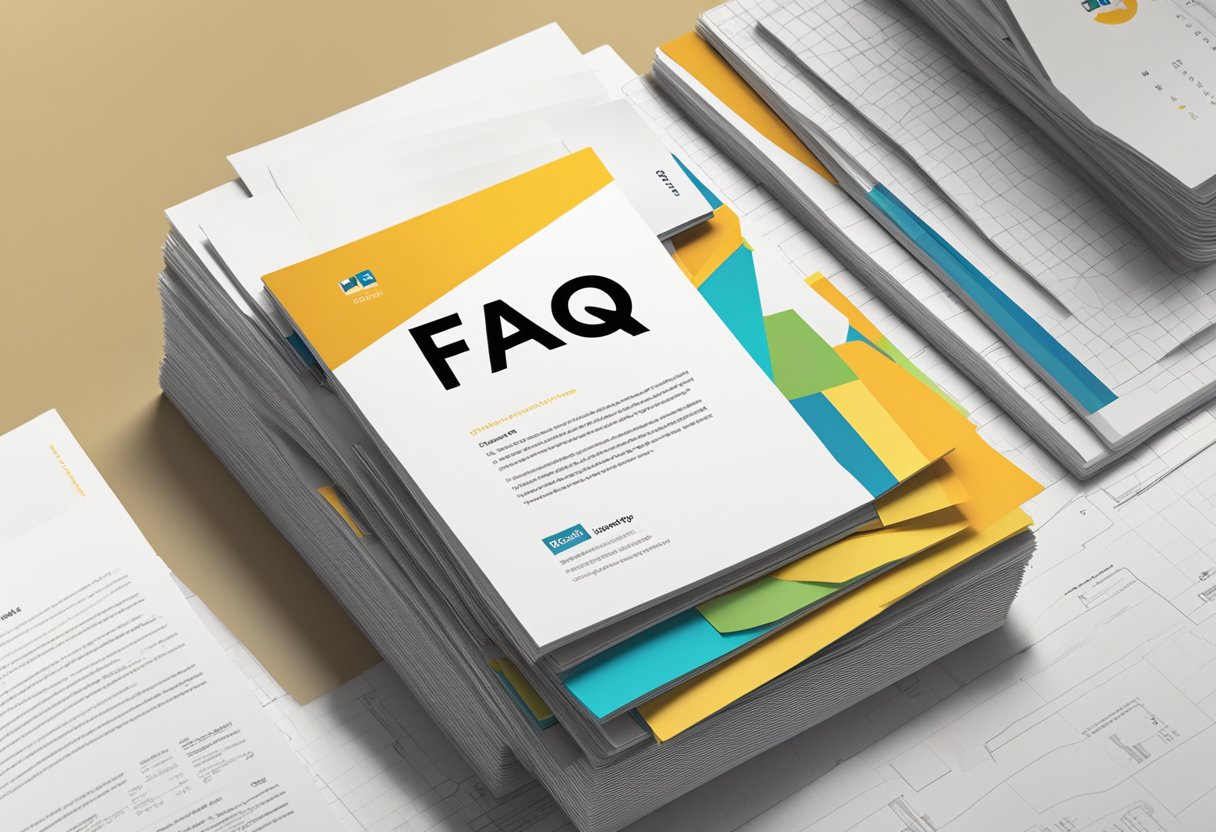 A stack of FAQ pamphlets on a table, with the Chagee Singapore logo prominently displayed