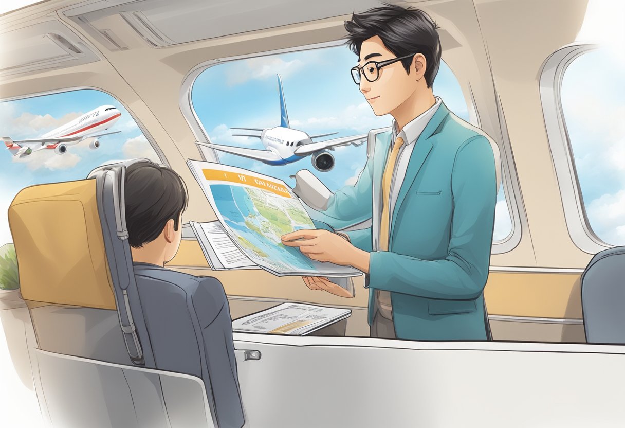 A traveler clicks "Book Now" on JAL's website, selecting a flight from Singapore to their desired destination