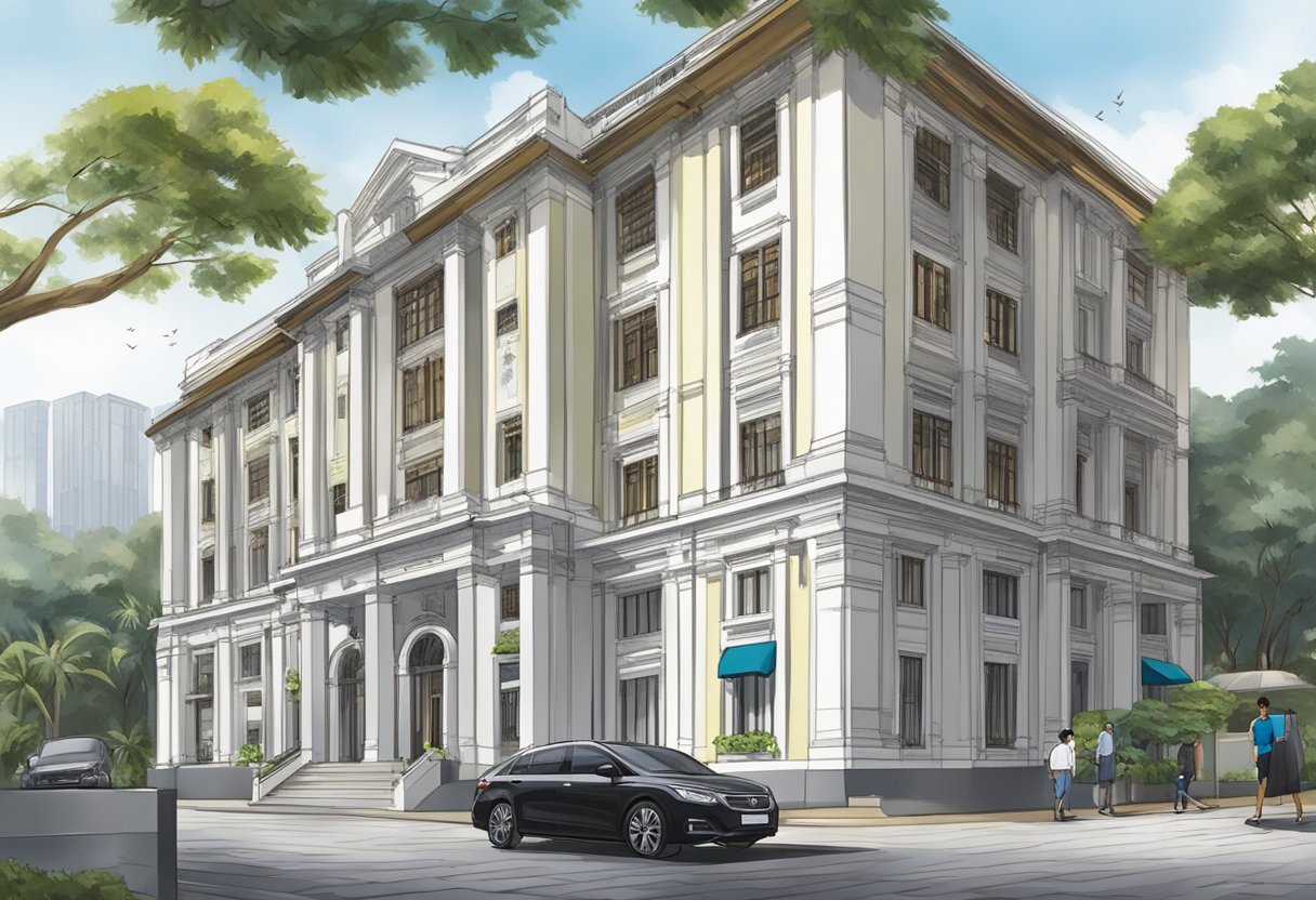 The Malaysia High Commission in Singapore, with clear signage and contact information displayed prominently
