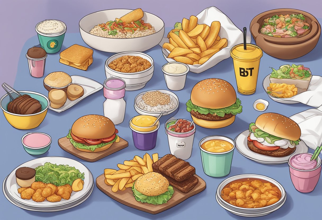 The bts meal is being launched in Singapore, with the items available for purchase