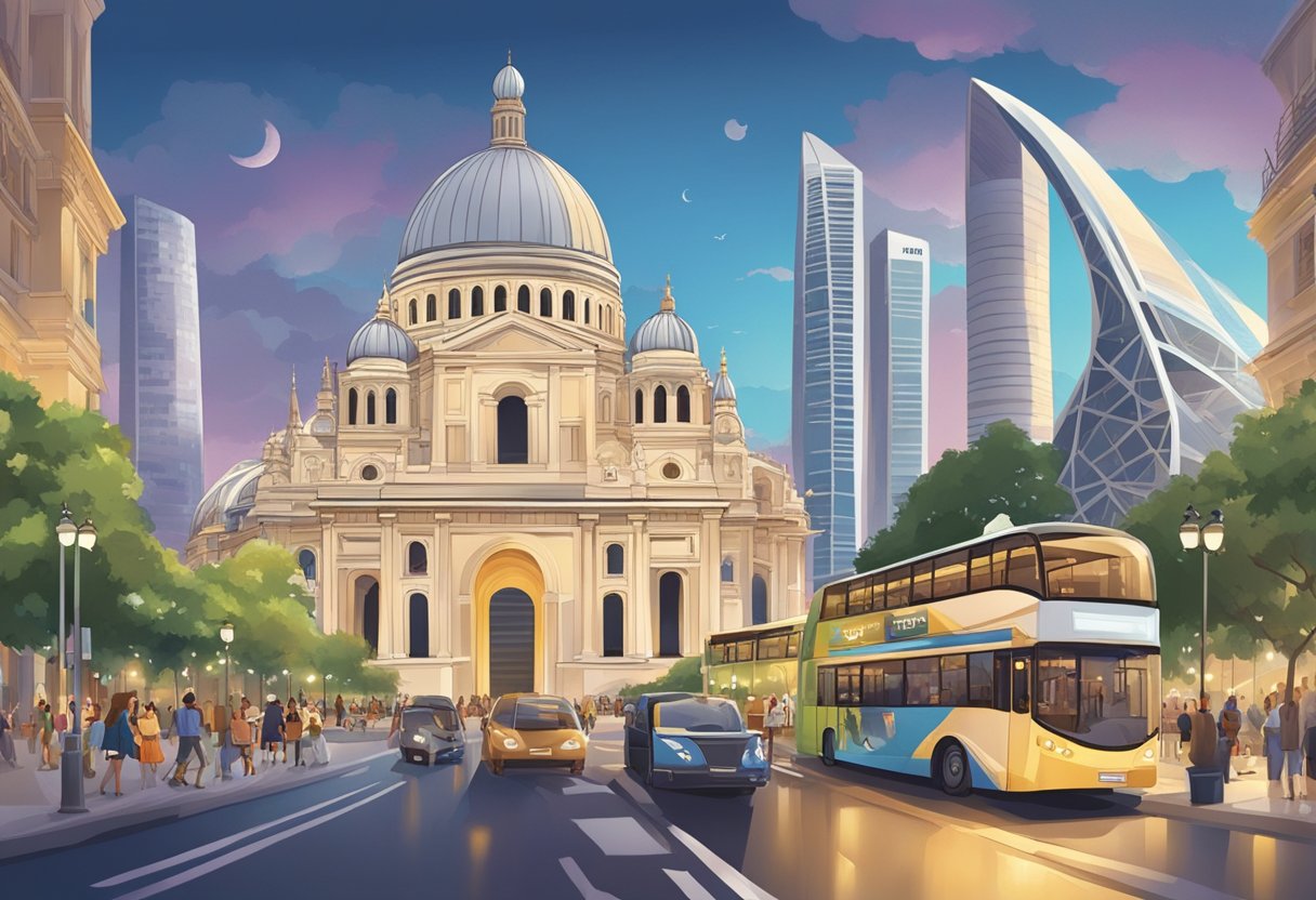From the bustling streets of Singapore to the romantic city of Paris, capture the iconic landmarks and vibrant culture of both cities in one dynamic illustration