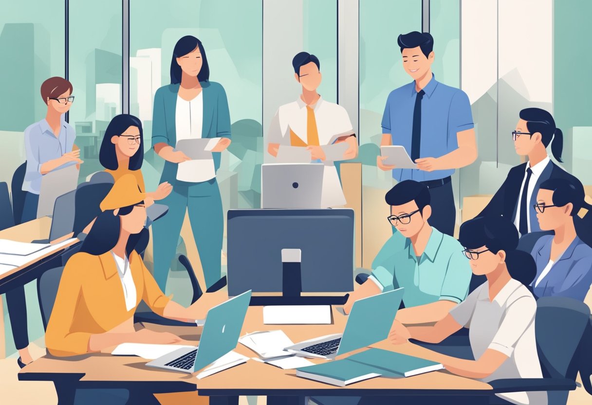 Employees receiving support and resources after retrenchment in Singapore