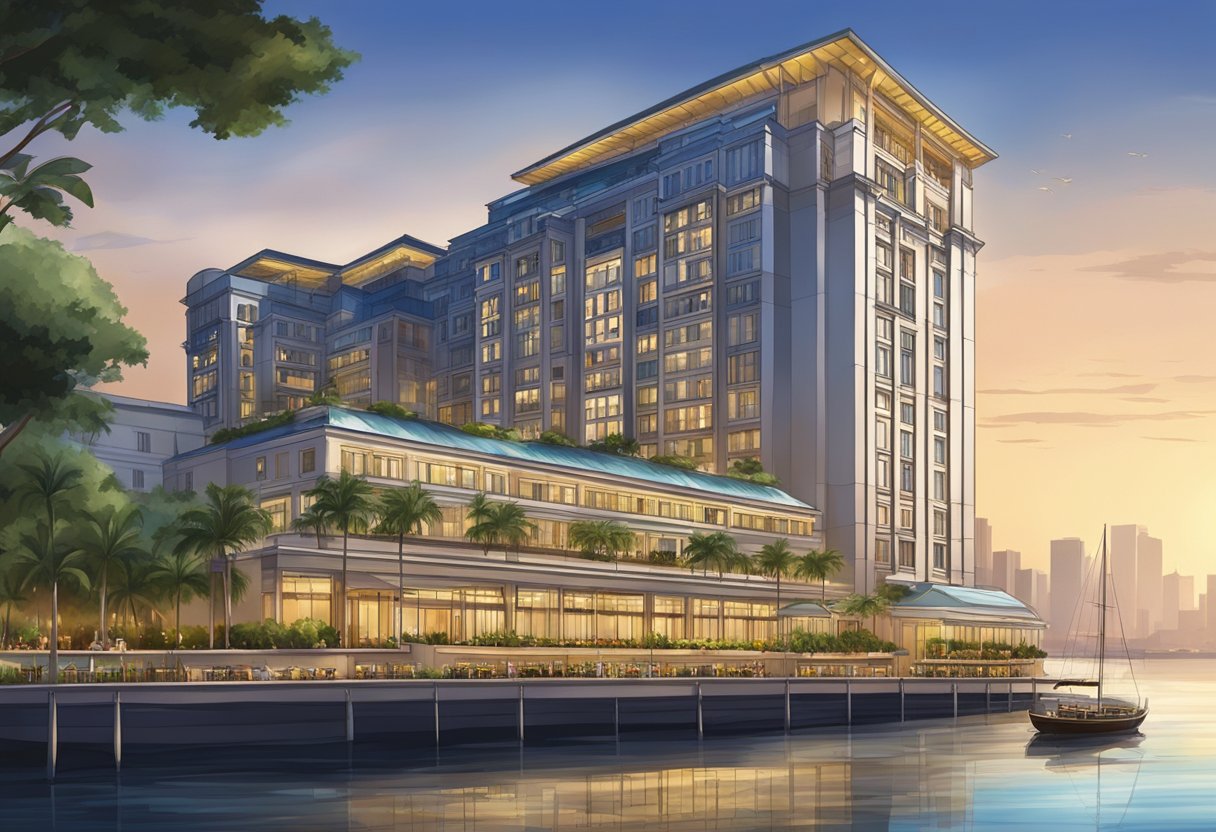 The Quay Hotel in Singapore offers luxurious accommodation and amenities, with a stunning view of the city skyline and a relaxing waterfront atmosphere