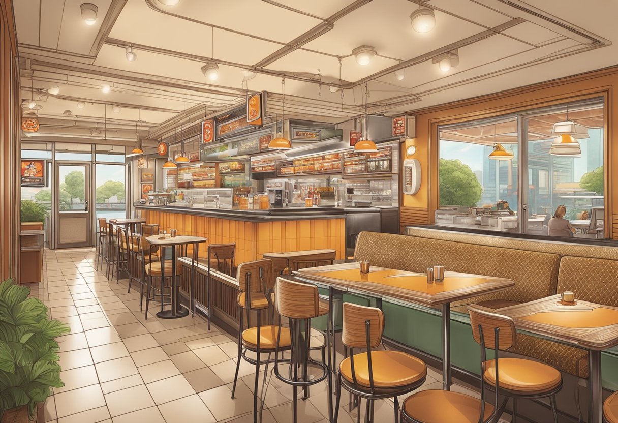 The bustling atmosphere of A&W Singapore, with vintage decor and the aroma of sizzling burgers and root beer floats, creates a nostalgic and inviting ambiance