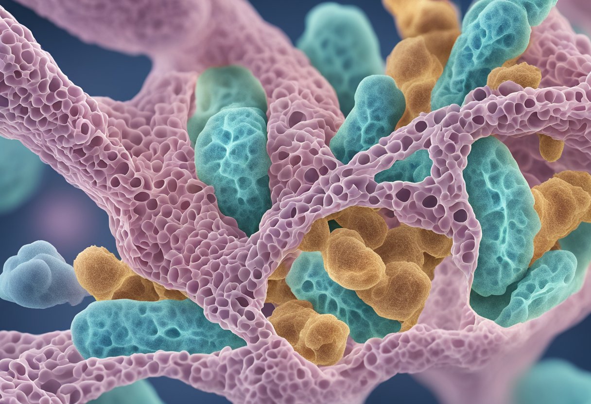 A microscope reveals active tuberculosis bacteria within a Singaporean lung tissue sample
