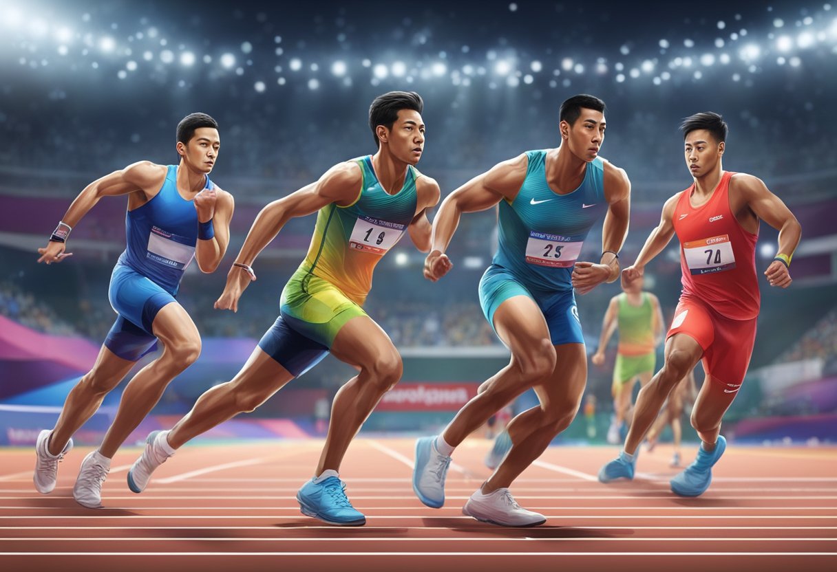 Athletes compete in the Singapore Open, striving for victory and achieving impressive results
