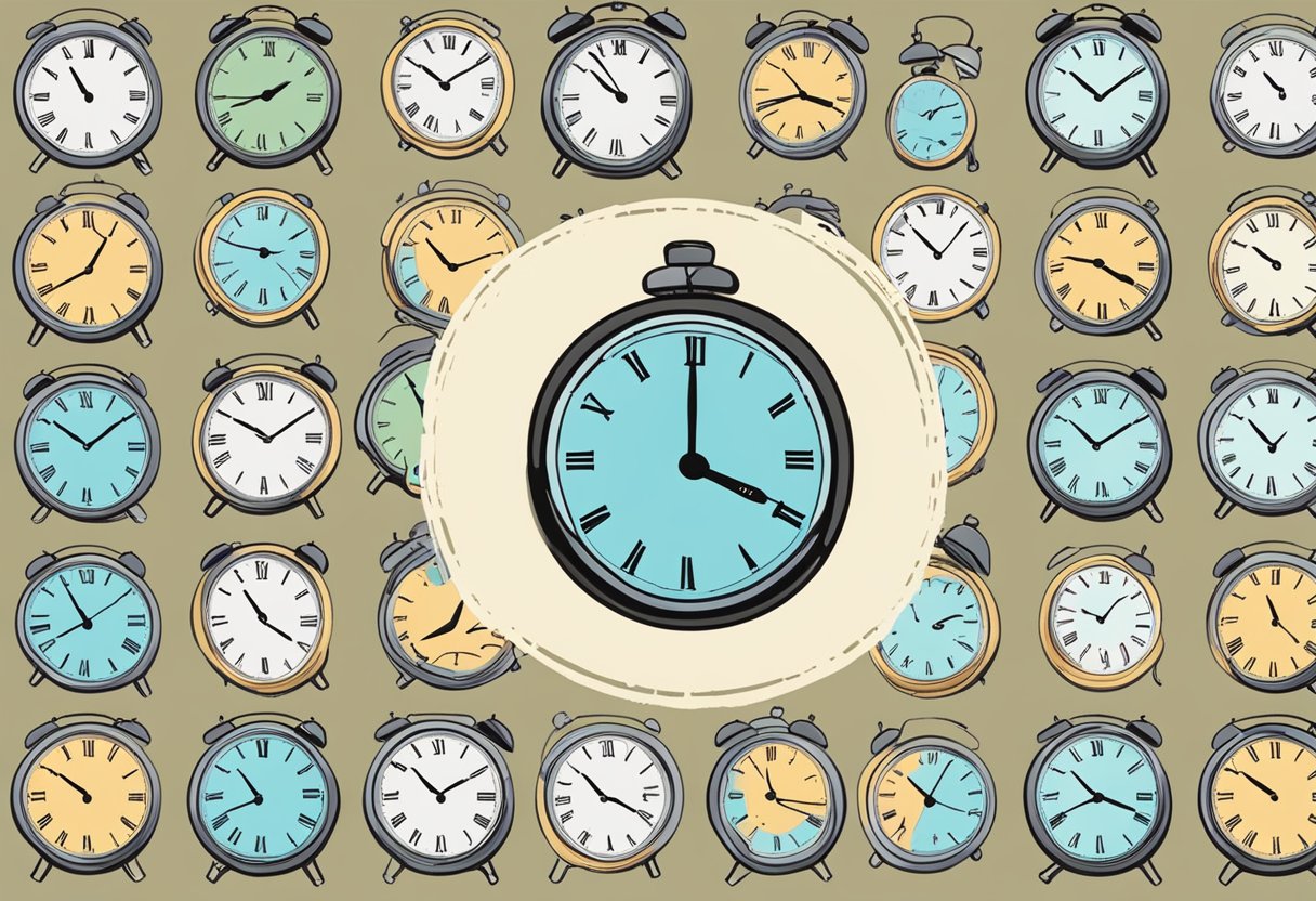 A clock showing 9pm with "EST" written next to it, and another clock showing the corresponding time in Singapore
