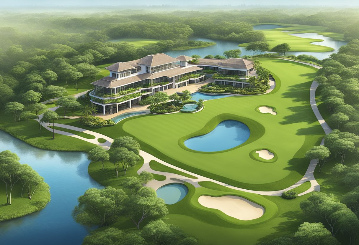 The lush greenery of Orchid Country Club in Singapore, with its elegant clubhouse and pristine golf course, exudes an air of exclusivity and luxury