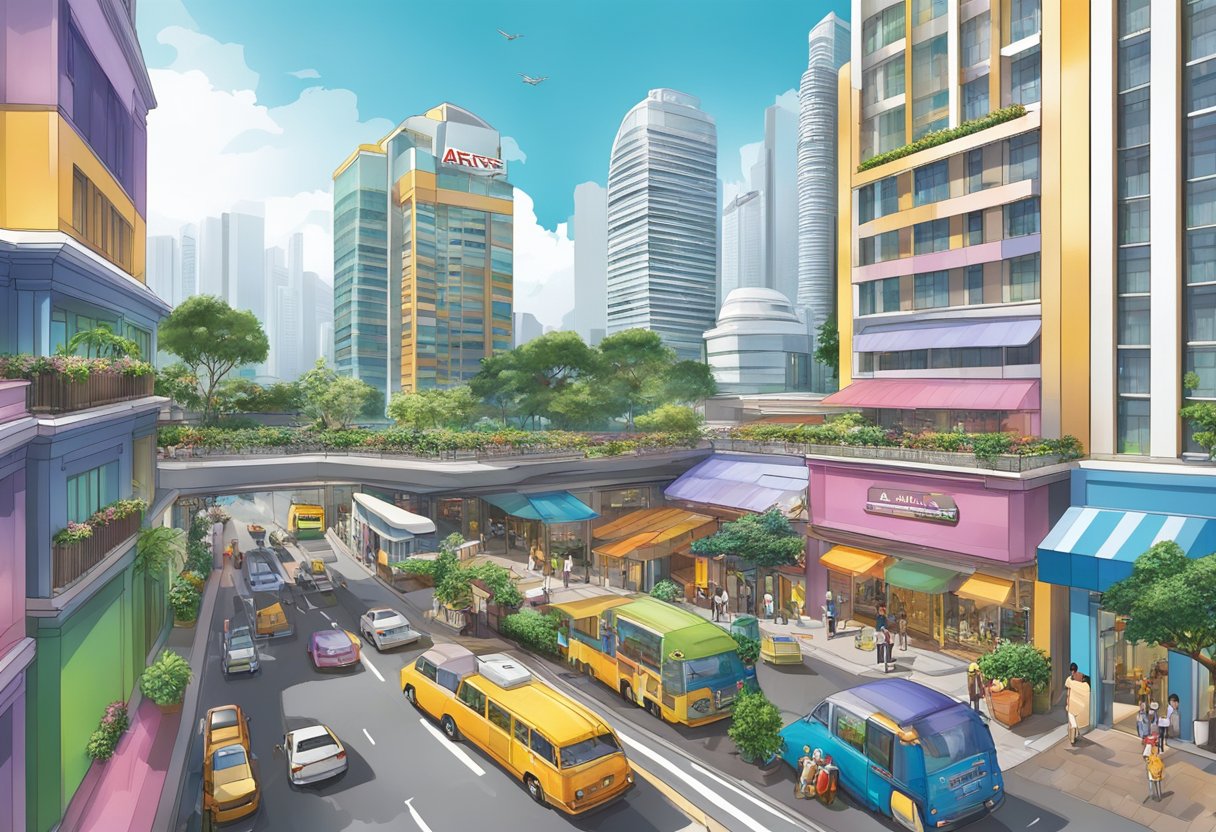 The Artyzen Hotel in Singapore is surrounded by vibrant attractions, including bustling street markets, colorful gardens, and towering skyscrapers