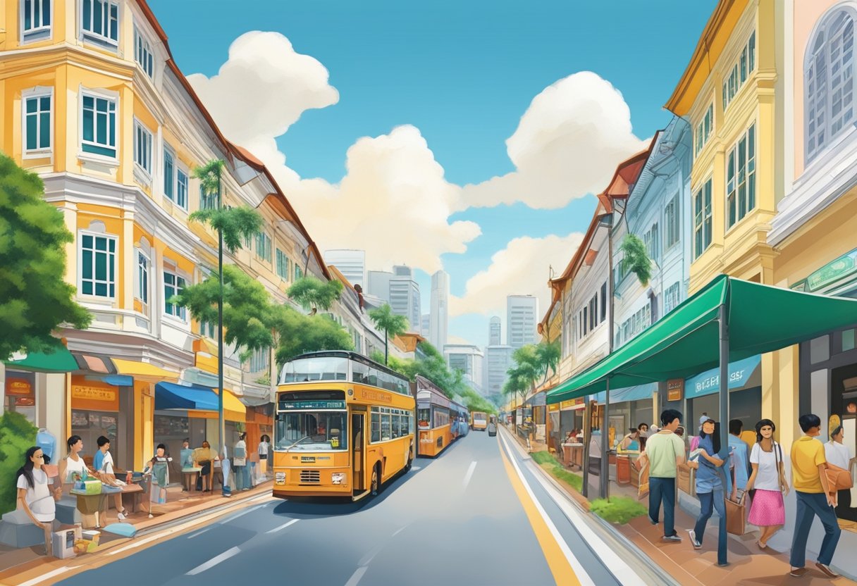 The bustling Bukit Pasoh Road in Singapore showcases a blend of history and culture with its traditional shophouses and modern establishments
