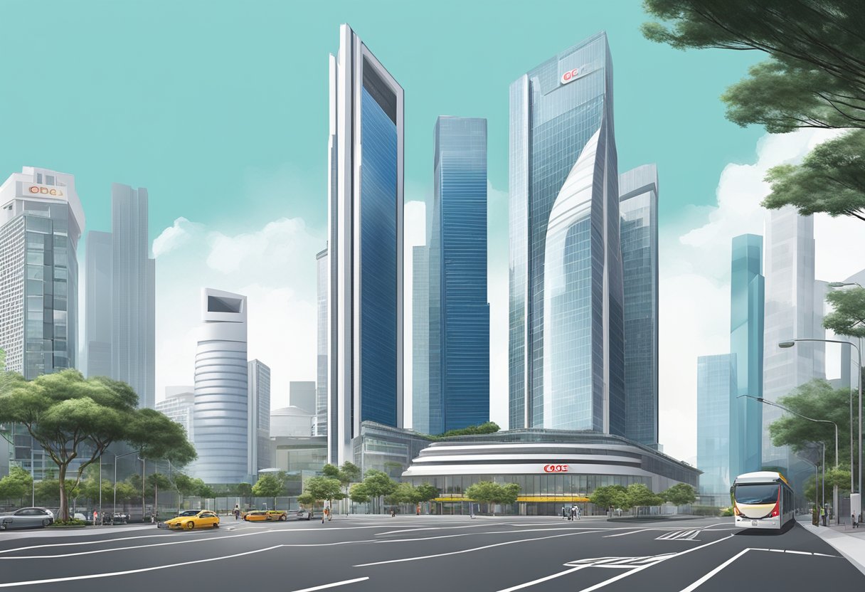 The OCBC Centre stands tall on Chulia Street in Singapore, with its sleek and modern architecture dominating the skyline