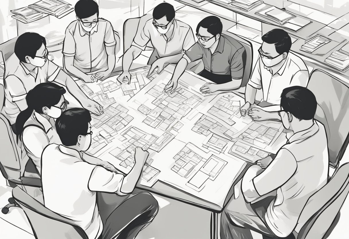Team members engage in team building activities in Singapore. They participate in group challenges and problem-solving tasks to strengthen teamwork and communication skills
