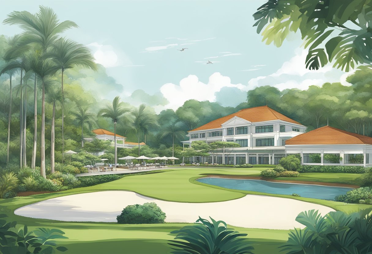 The Singapore Island Country Club's Bukit location, with its lush greenery and luxurious facilities, exudes an air of exclusivity and tranquility