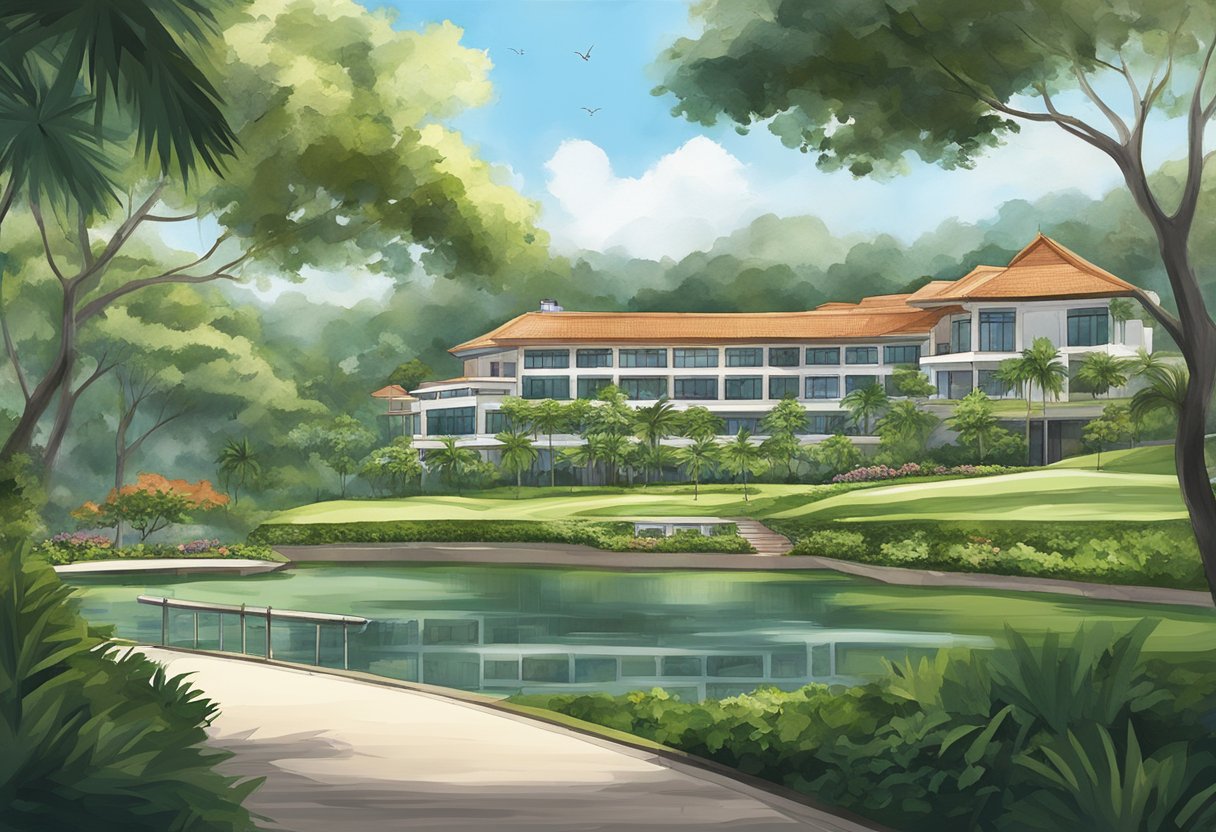 A serene setting at Singapore Island Country Club, nestled in the lush greenery of Bukit location