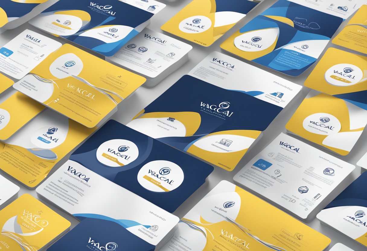 A stack of FAQ cards with Wacoal logo, surrounded by customer service representatives