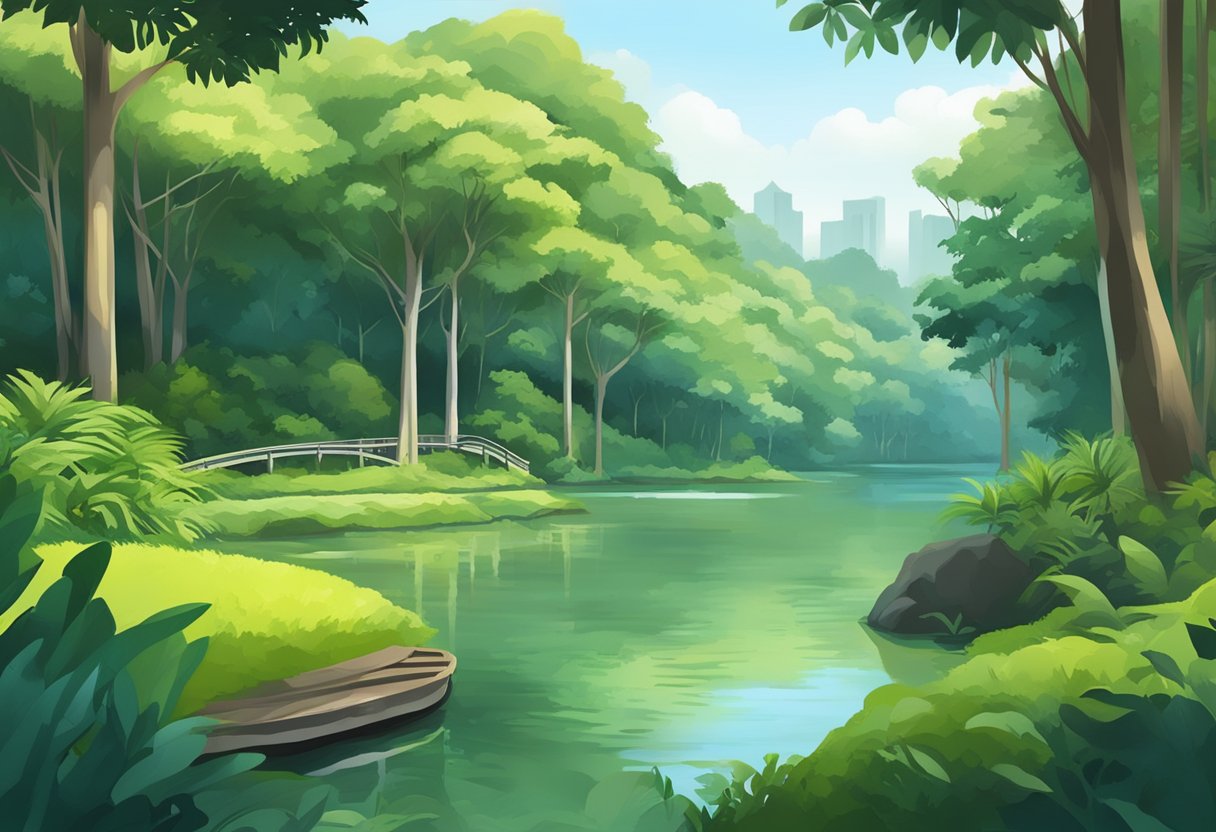 Lush greenery and serene lakes in iconic Singapore parks and nature reserves
