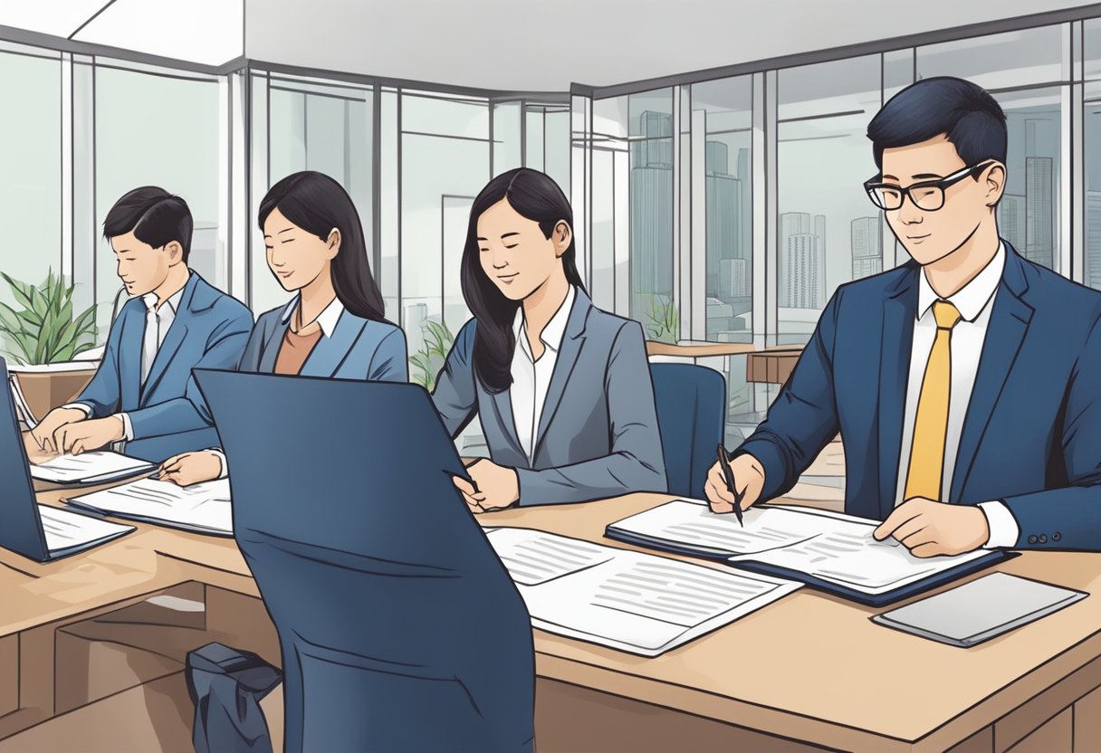 Employees signing contracts under the Employment Act in Singapore