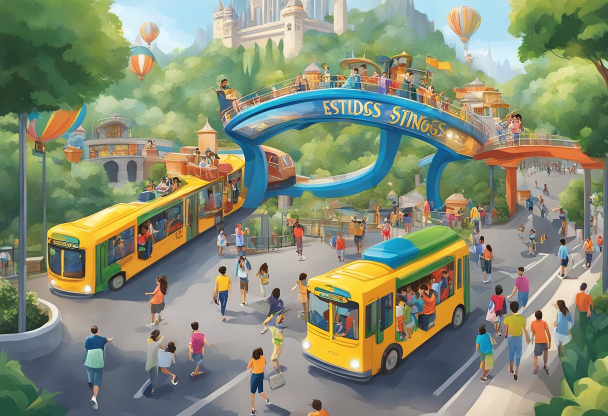 Excited park guests skip lines with Universal Studios Singapore Express Pass, enjoying rides and attractions without the wait