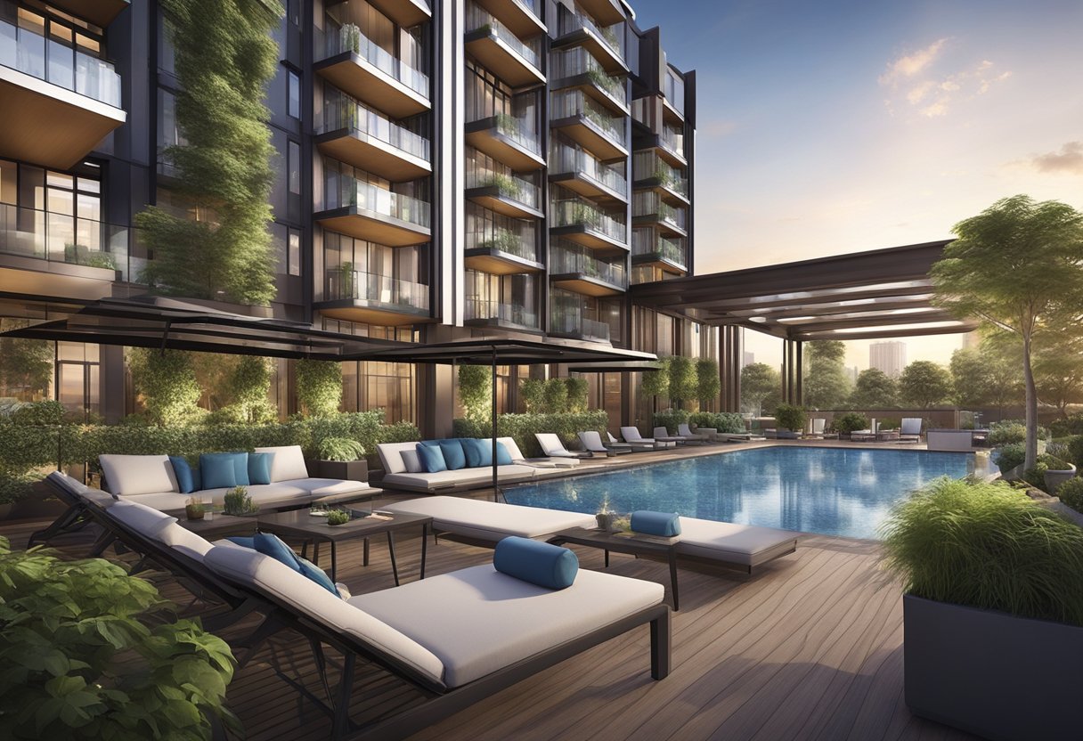 The luxurious Parkroyal on Kitchener Road features modern accommodations and a range of amenities, including a rooftop pool and a well-equipped fitness center