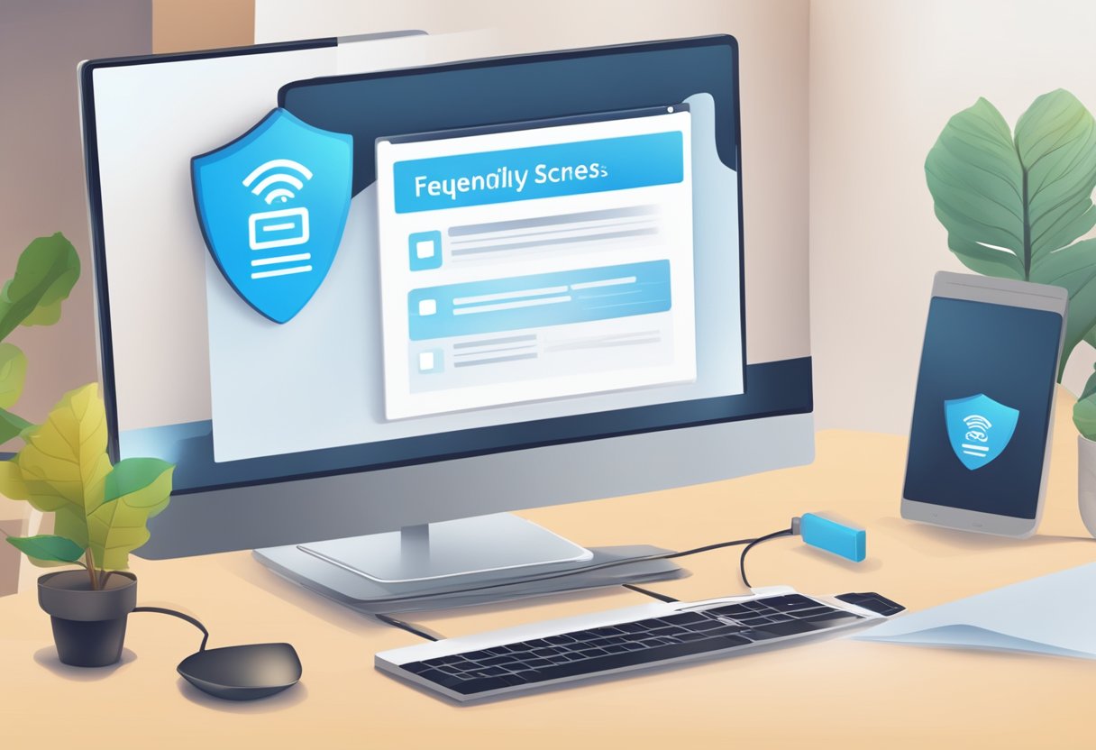 A computer screen displaying a webpage with the title "Frequently Asked Questions top up alipay singapore."