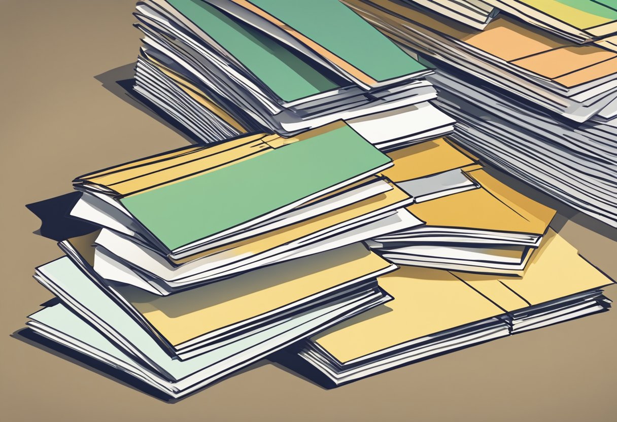A stack of FAQ papers with the title "Frequently Asked Questions bwl singapore" on a desk