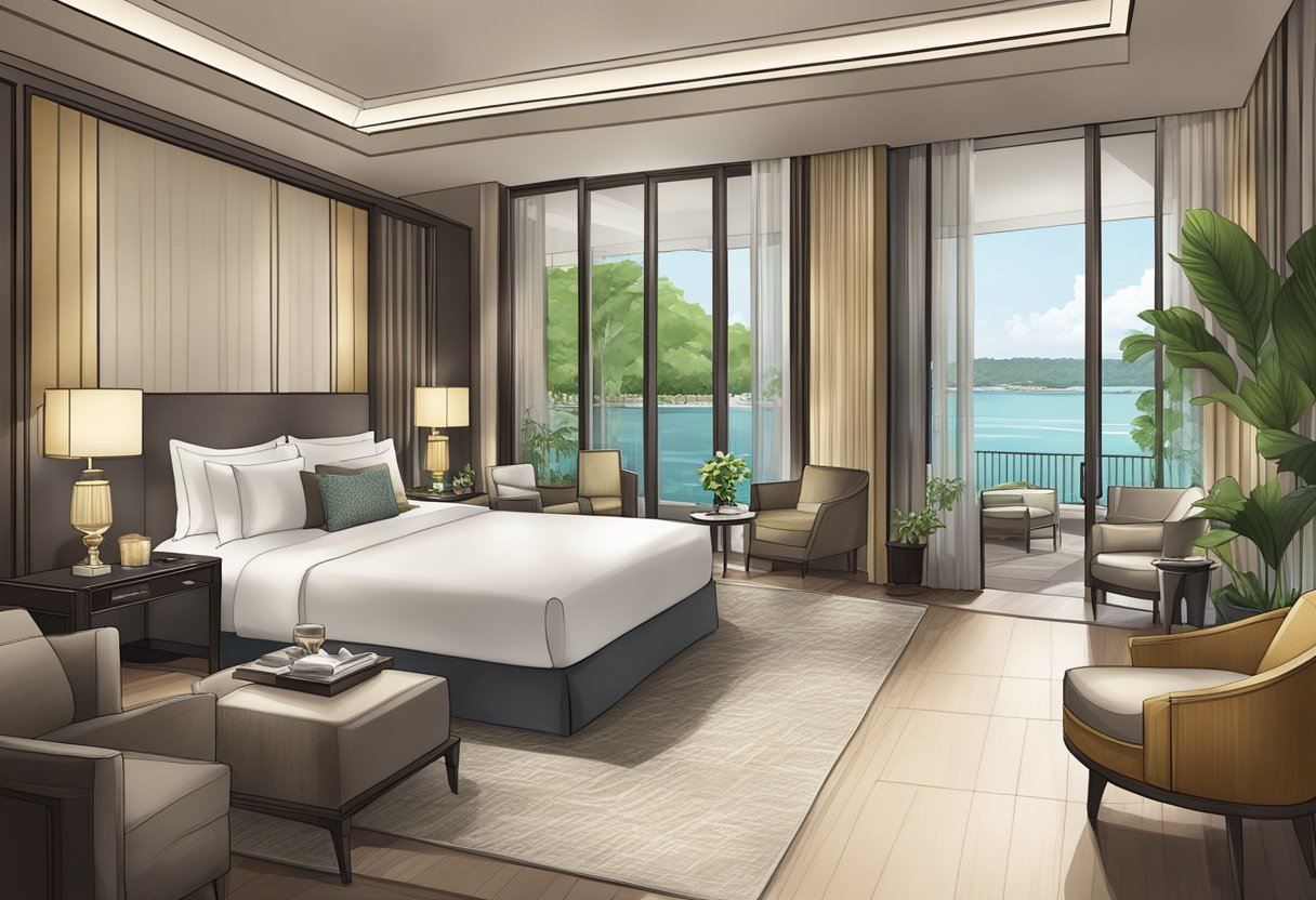 The luxurious Capella Hotel in Singapore offers a range of amenities and services, including a spa, swimming pool, fine dining restaurants, and concierge assistance