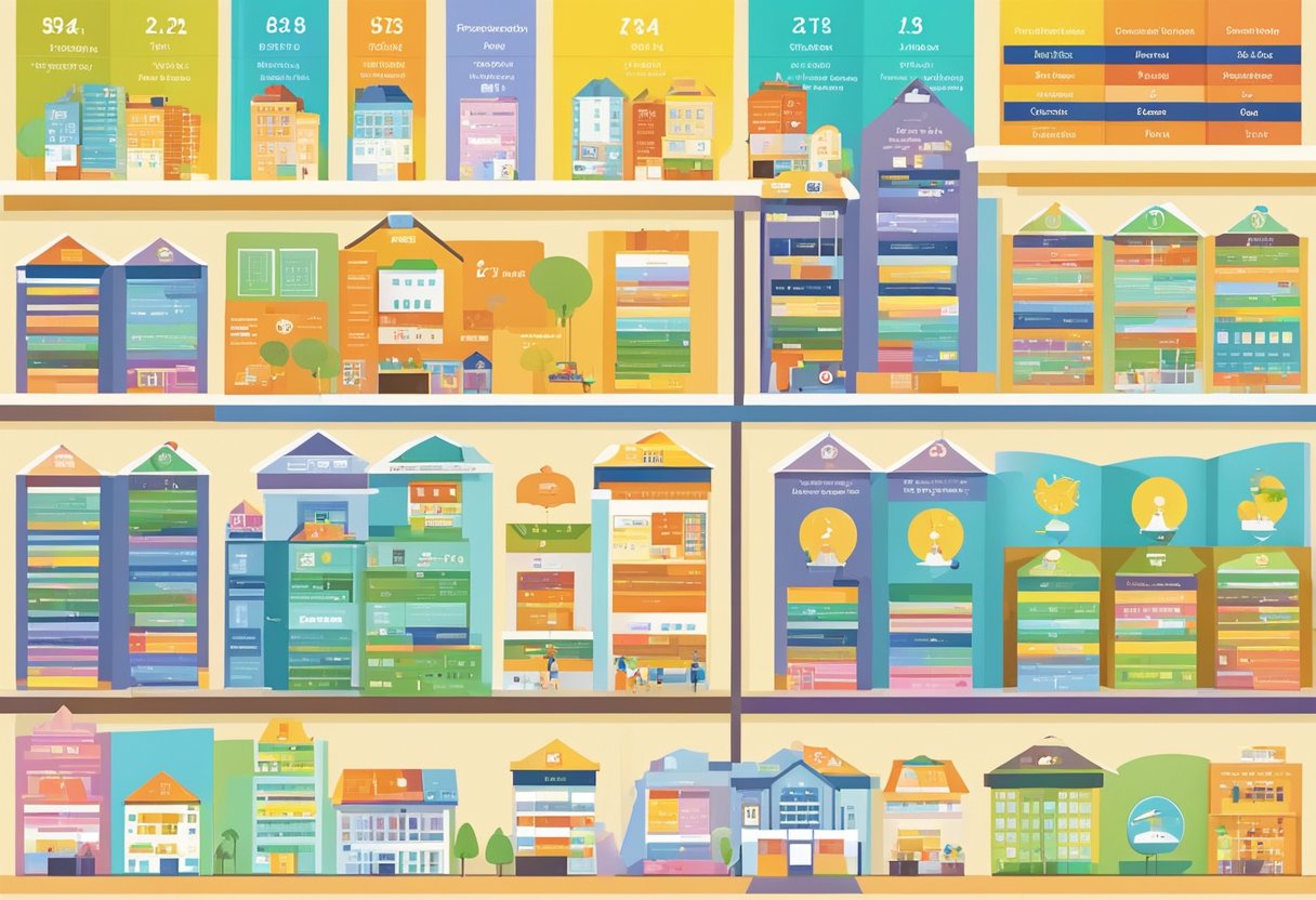 A colorful chart displaying the top primary schools in Singapore, with clear rankings and accompanying data