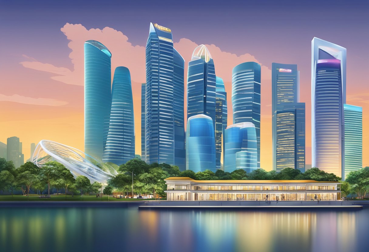 CapitaSpring stands tall against the Singapore skyline, its modern architecture and sleek design making it a new iconic landmark in the city
