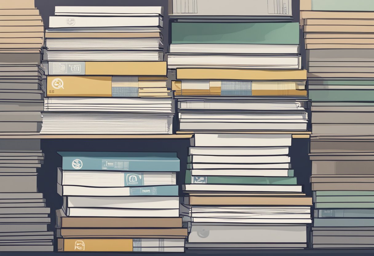 A stack of FAQ pamphlets on a desk, with the Tudor Singapore logo prominently displayed