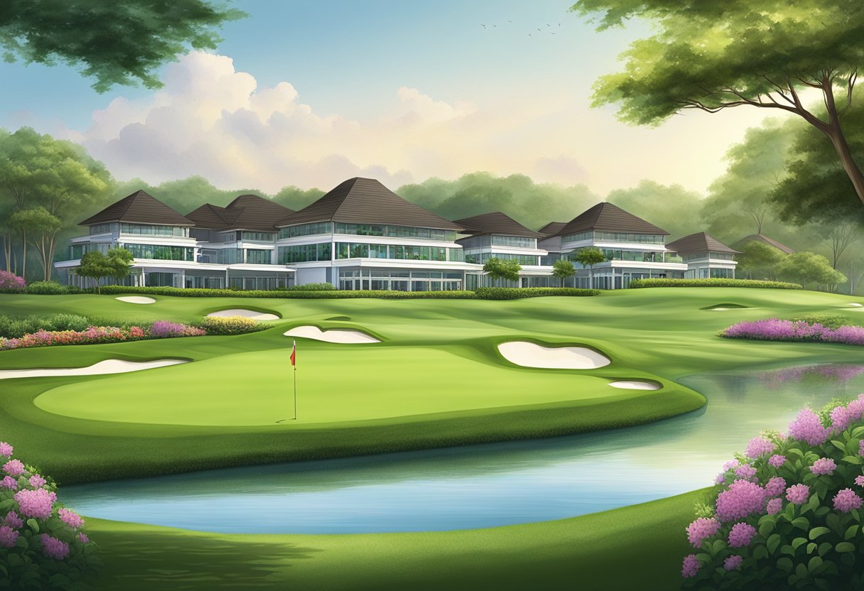 Lush green fairways and elegant clubhouses at exclusive country clubs in Singapore