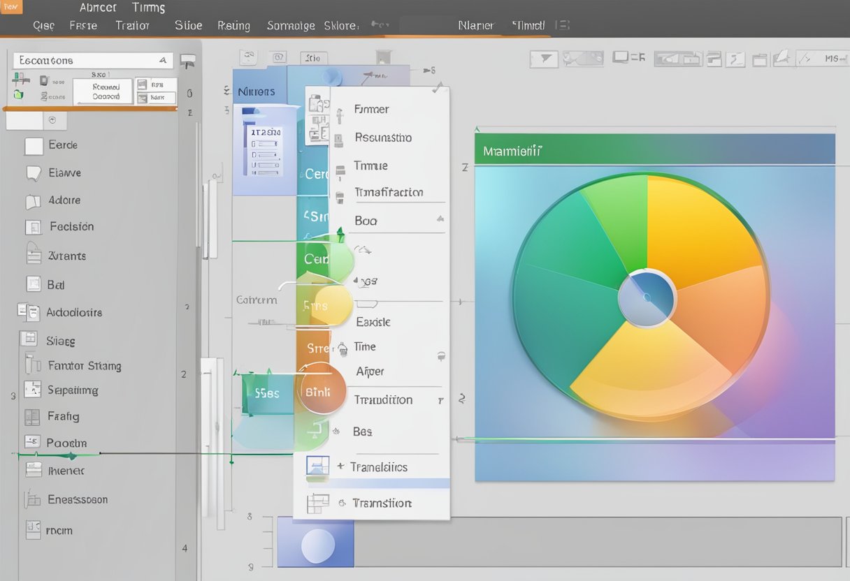 Slides transition in PowerPoint. Set timing on each slide. Go to 