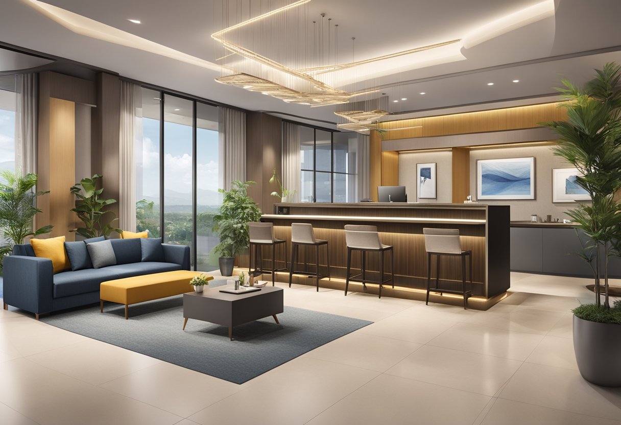 Aerotel Singapore facilities and services: reception desk, cozy lounge area, modern rooms with amenities, restaurant, and wellness center