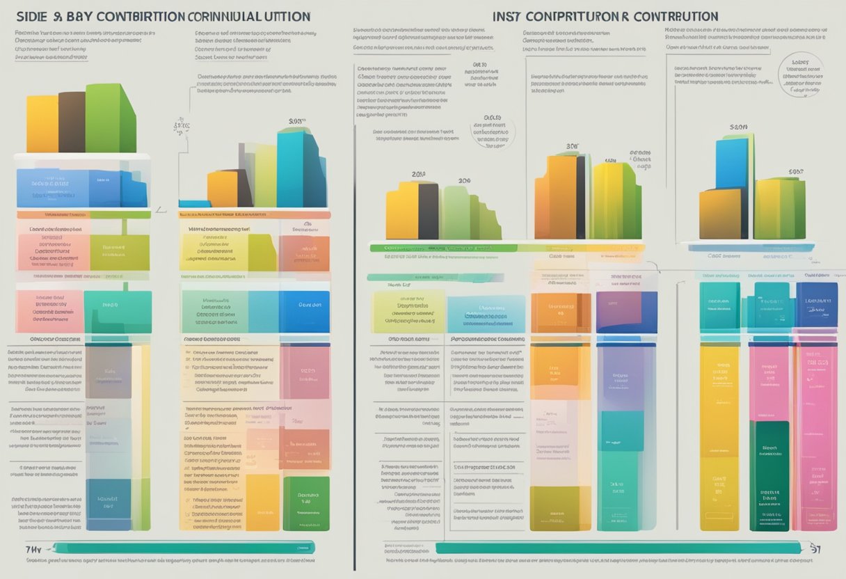 A side-by-side comparison of Individual Contribution and Optional Contribution, highlighting the differences