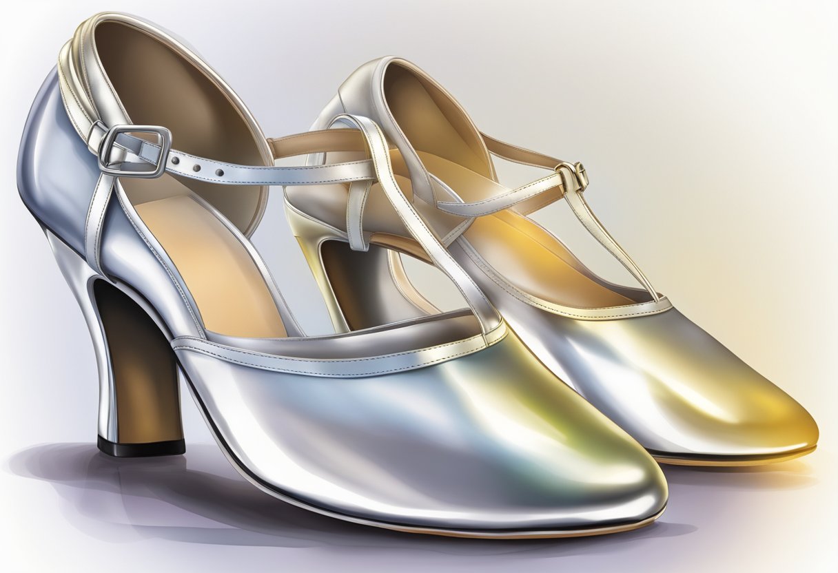 A pair of sleek, flexible dance shoes enhances a dancer's performance, providing support, grip, and freedom of movement on the dance floor